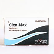 Clen-Max [Clenbuterol Hydrochloride 40mcg 50 pills]